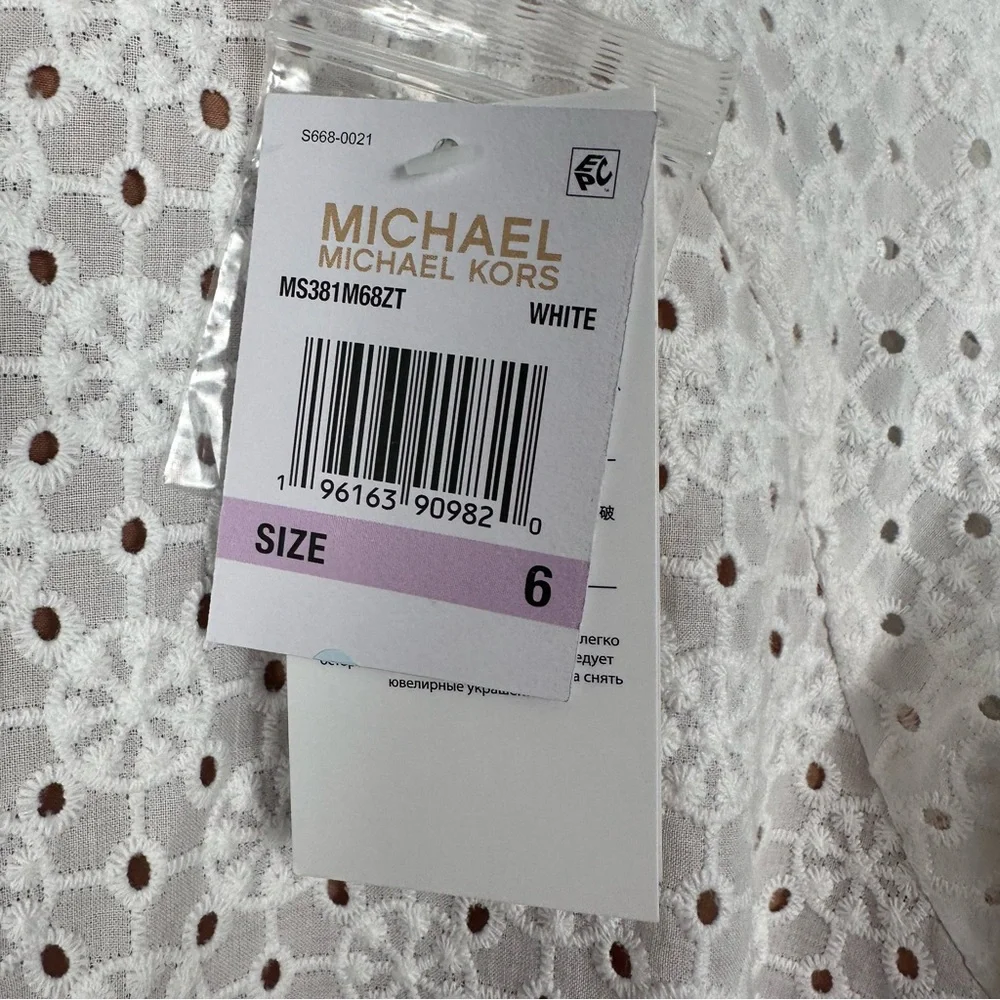 Michael Kors Eyelet Mini Dress Various NEW white Nude Cutout - Picture 7 of 11
